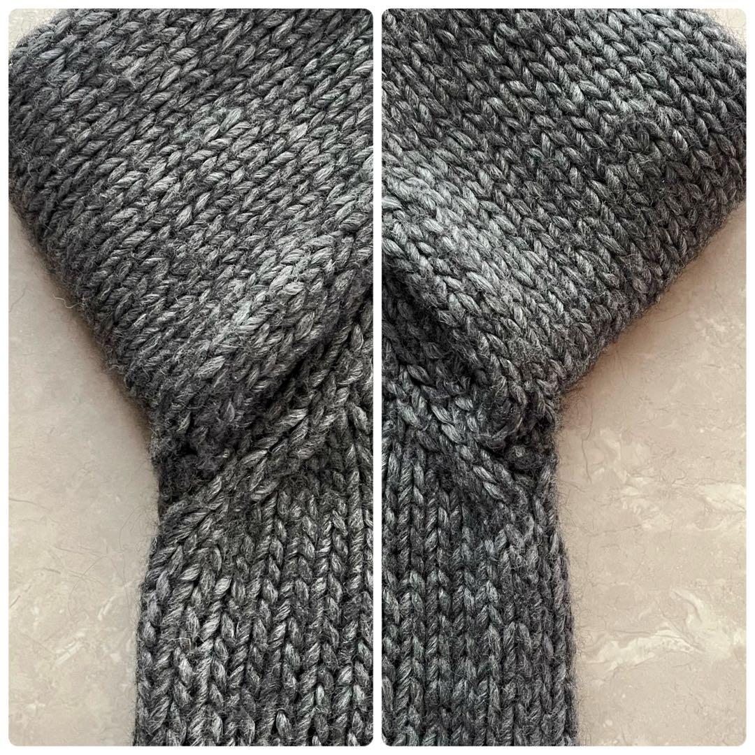 レア美品☆ミナ ペルホネン／ヴィンテージ ニットカーディガン アルパカ混 ウール