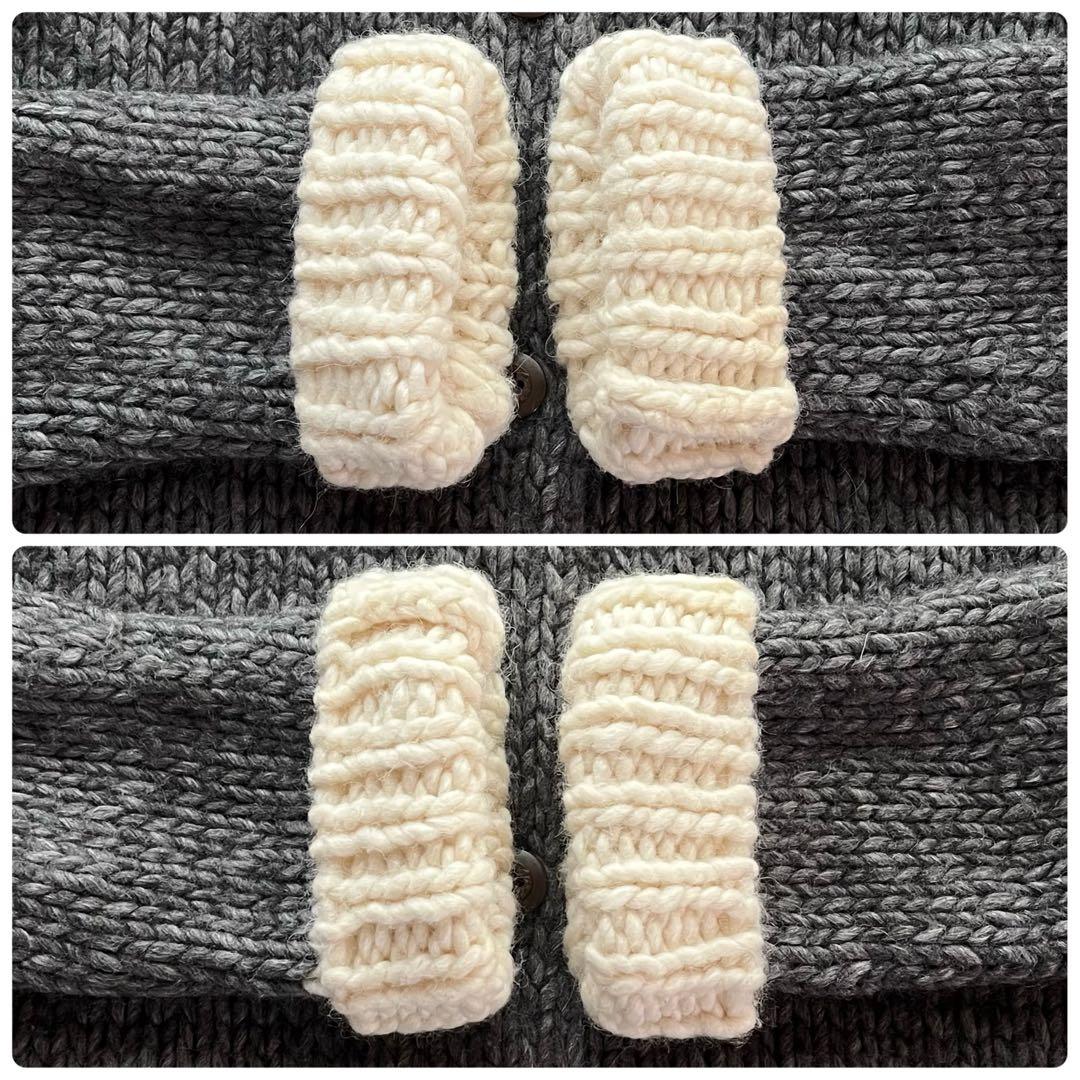 レア美品☆ミナ ペルホネン／ヴィンテージ ニットカーディガン アルパカ混 ウール