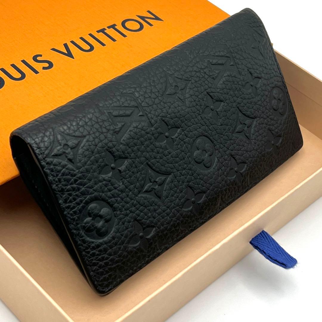 【美品】ルイヴィトン トリヨン ポルトフォイユ ブラザNM 長財布 ブラック