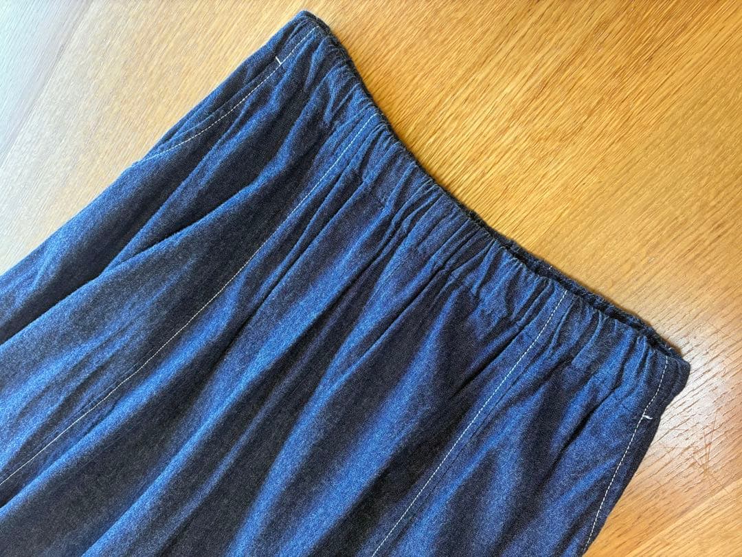 ババグーリ　柔らかで軽い着心地のデニムセットアップ　ヨーガンレール