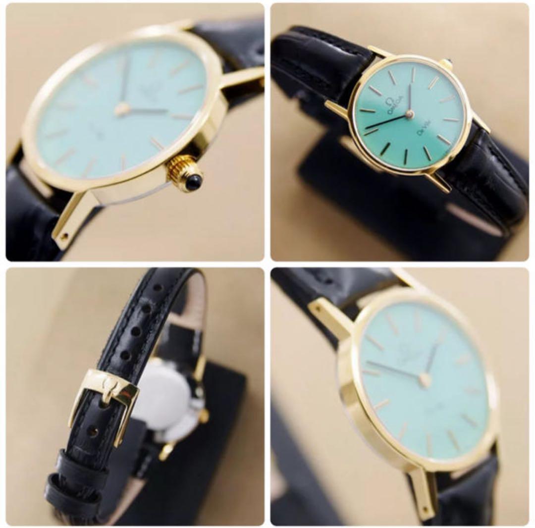 OMEGA オメガ De Ville デヴィル 手巻き時計 ティファニーブルー