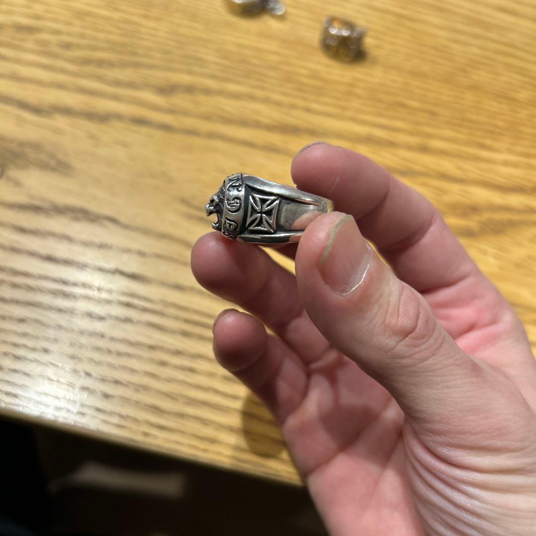 ライオン彫刻 シルバーリング　ディールデザイン　deal design