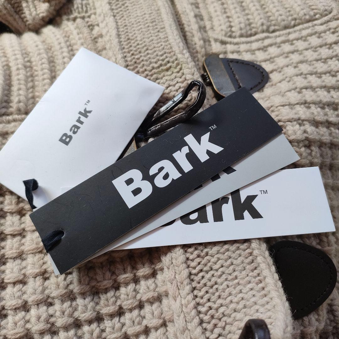 【新品未使用】BARK バーク ニットダッフルコート 取り外可フード Ｓ サンド