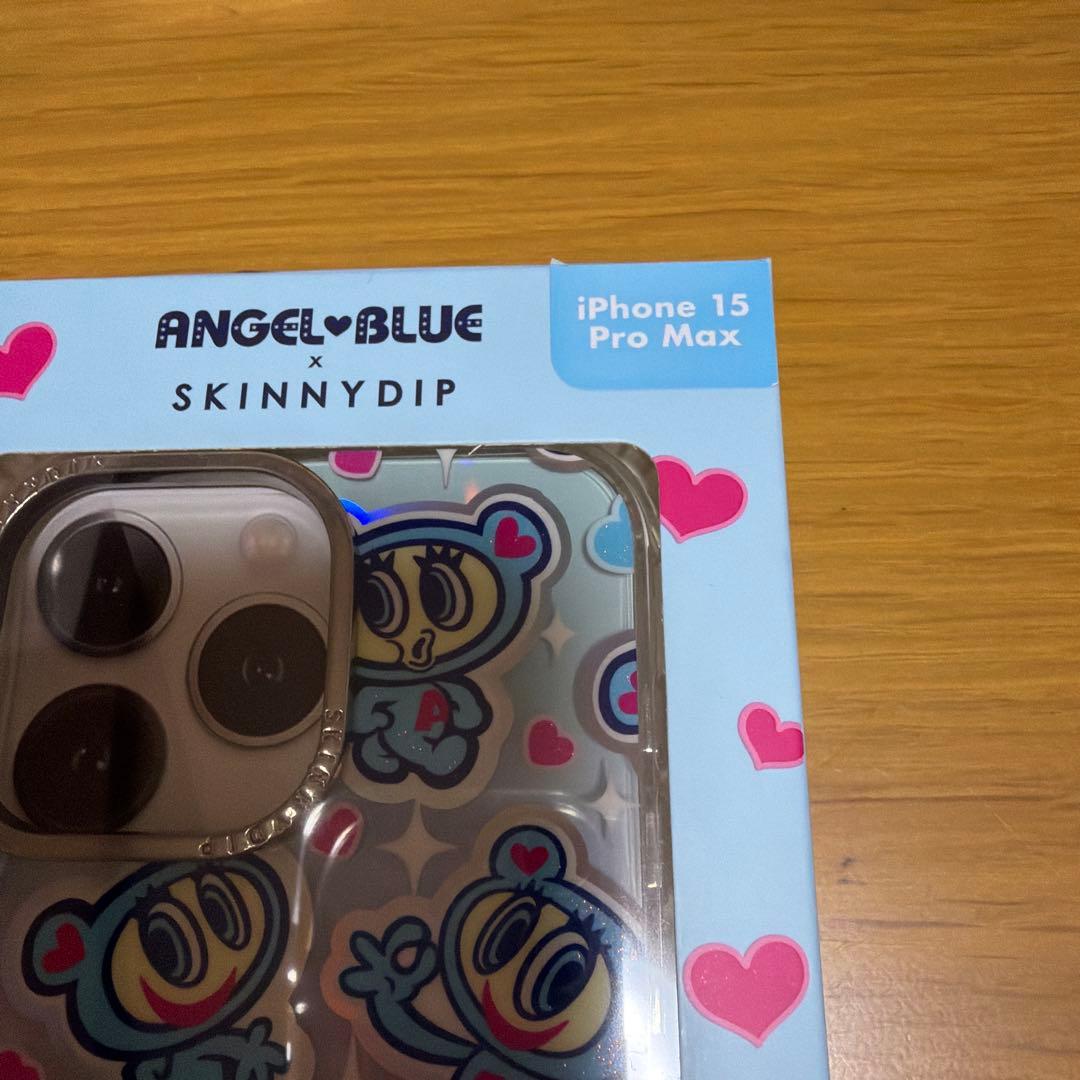 iPhone15promax ケース スキニーディップ エンジェルブルー