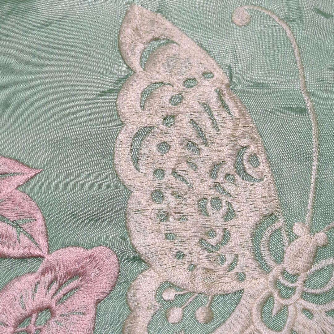 聖林公司◆バタフライ刺繍 サテン リバーシブル スカジャン 日本製 2