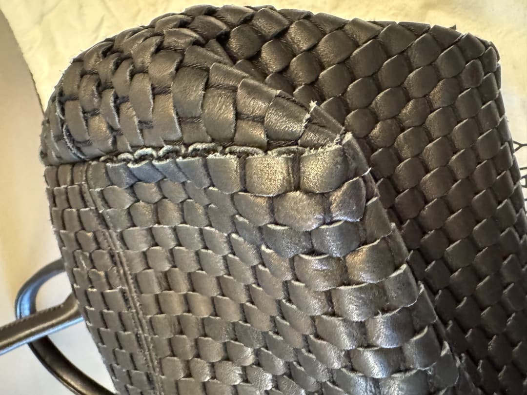 【美品】Bruno Parise Italia ブラックトートバッグ