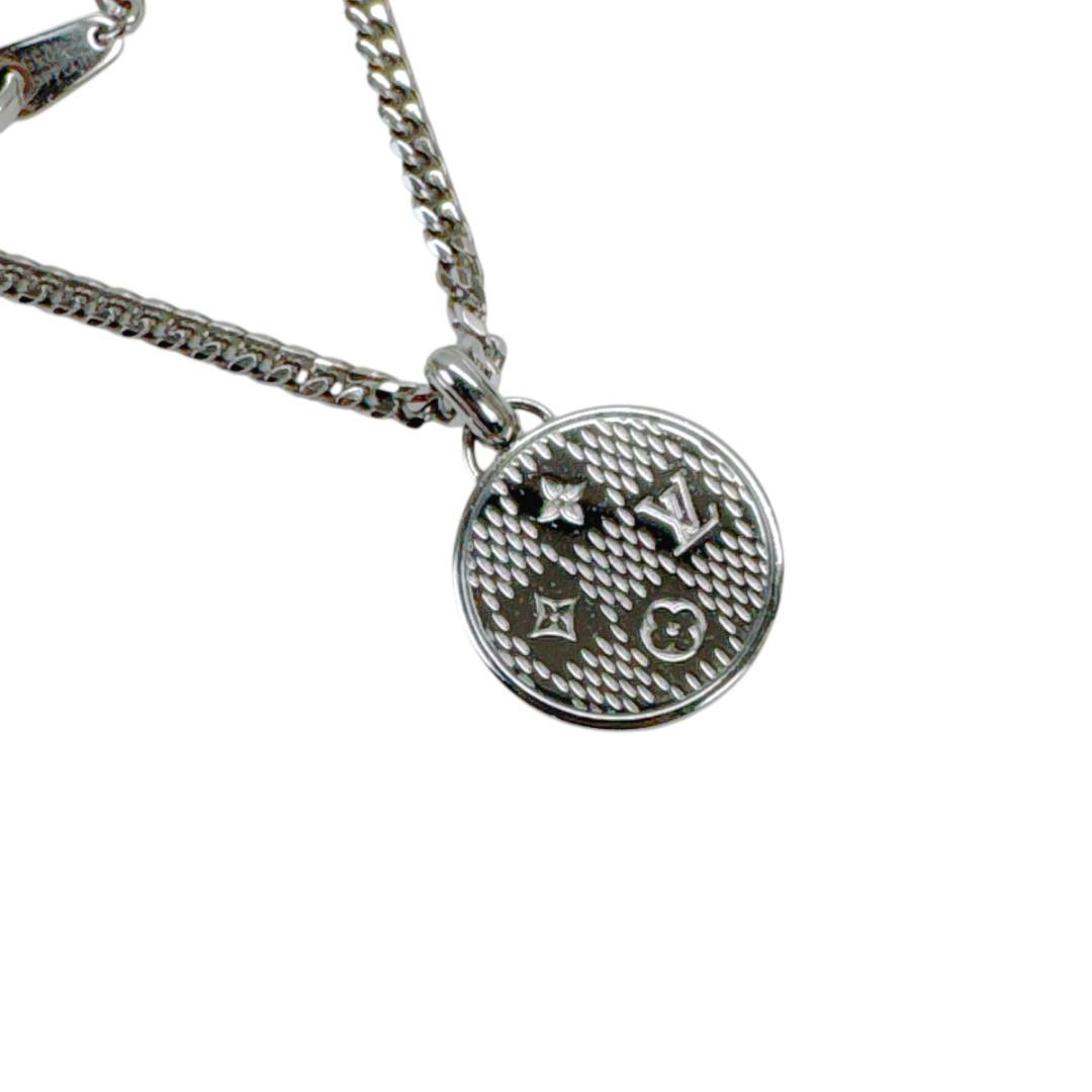 LOUIS VUITTON ネックレス ペンダント ダミエ ステープル 現行