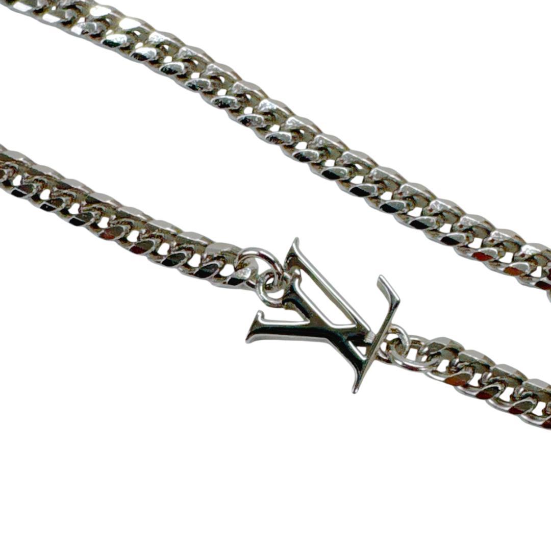 LOUIS VUITTON ネックレス ペンダント ダミエ ステープル 現行