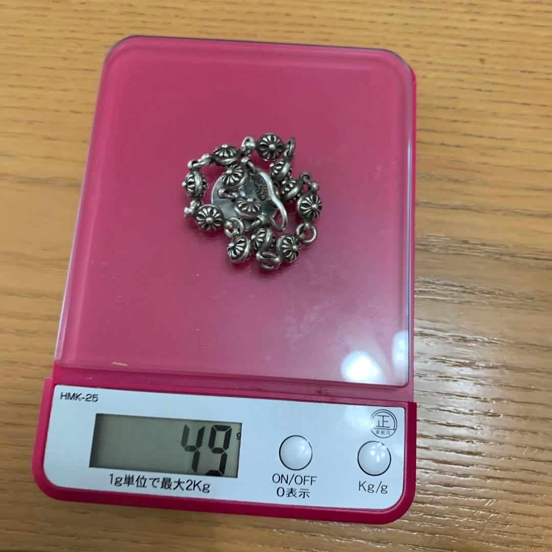 シルバークロスボールブレスレット