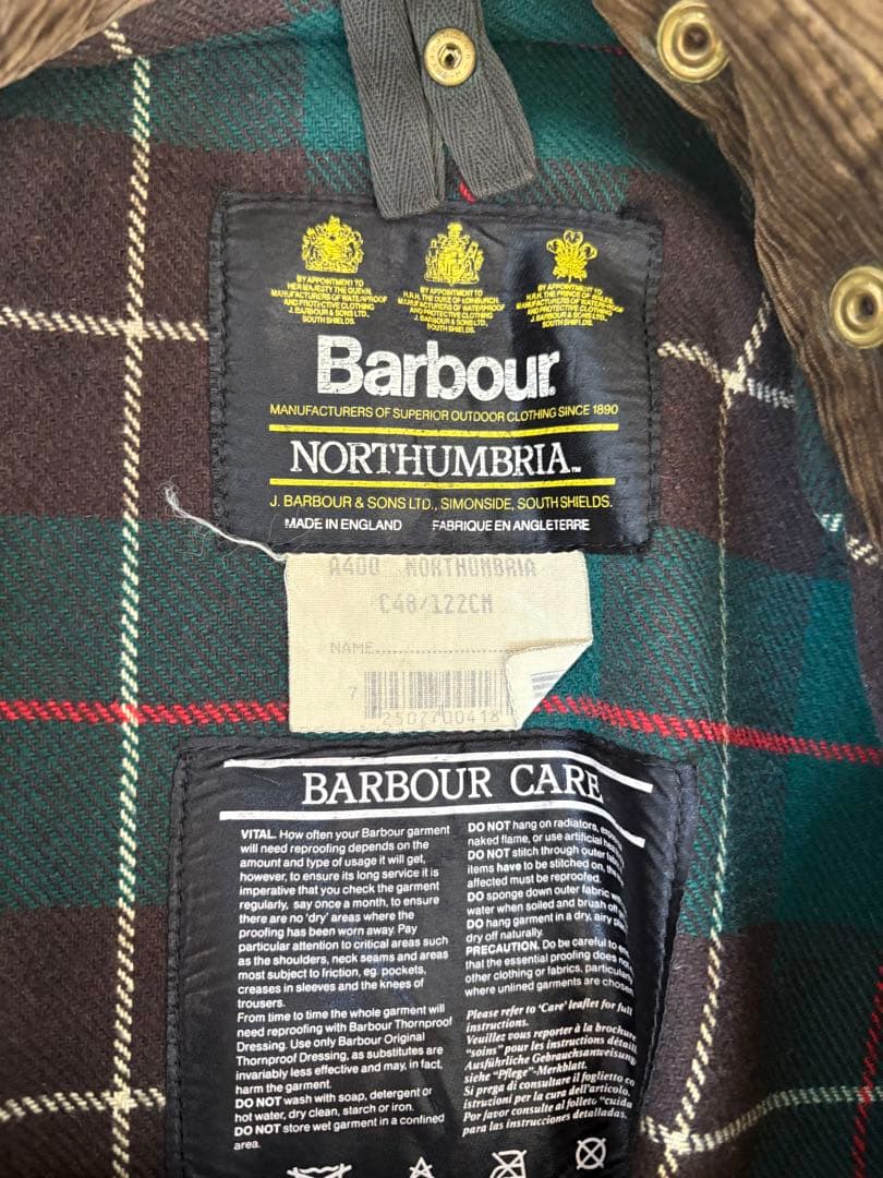 Barbour Northumbria バブアー ノーザンブリア　C48