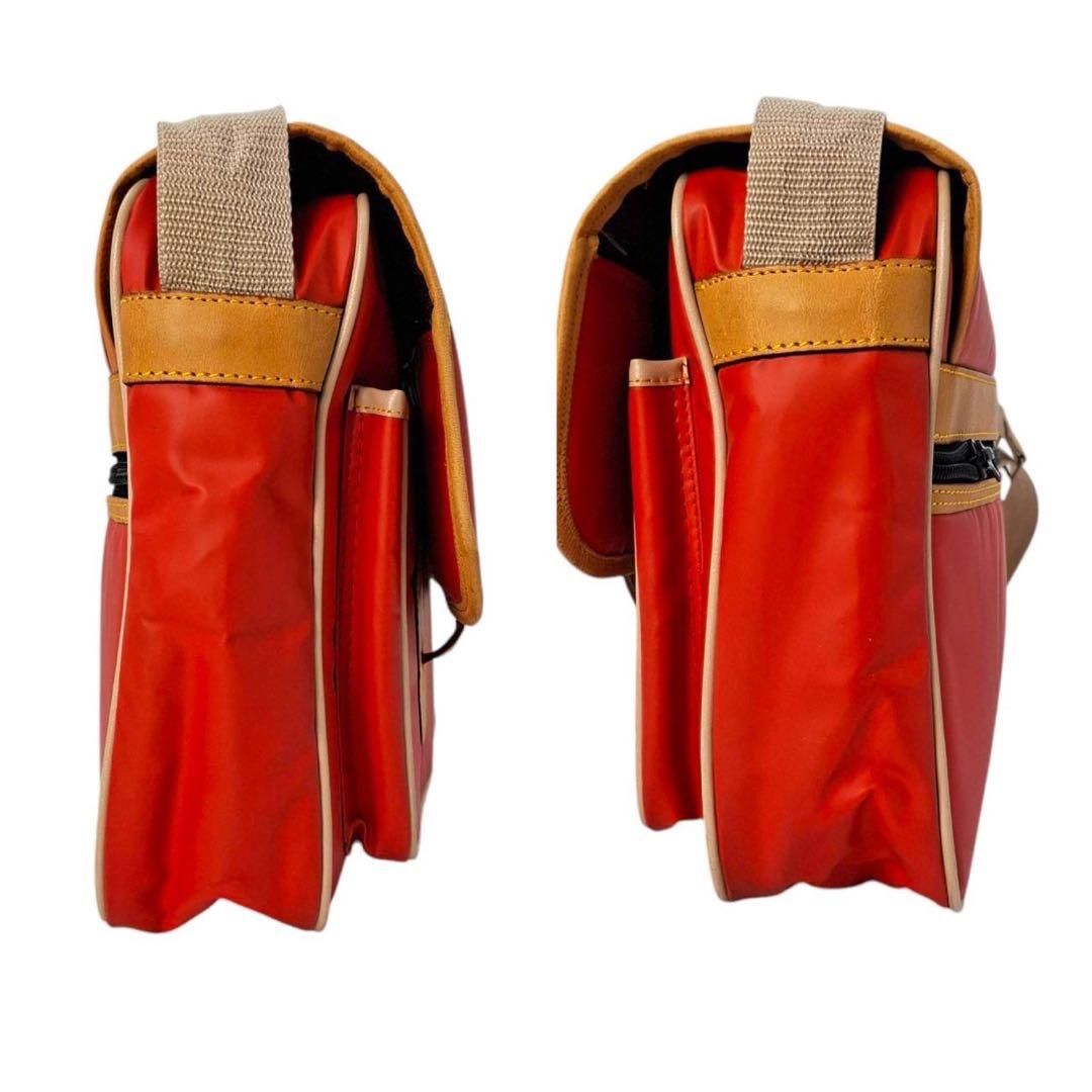 希少カラー　ハンティングワールド　ショルダーバッグ　バチュークロス　赤　6