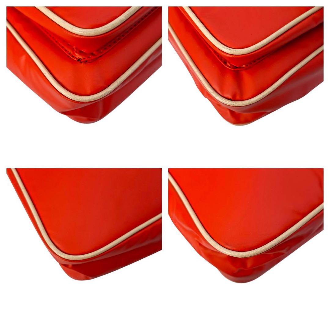 希少カラー　ハンティングワールド　ショルダーバッグ　バチュークロス　赤　6