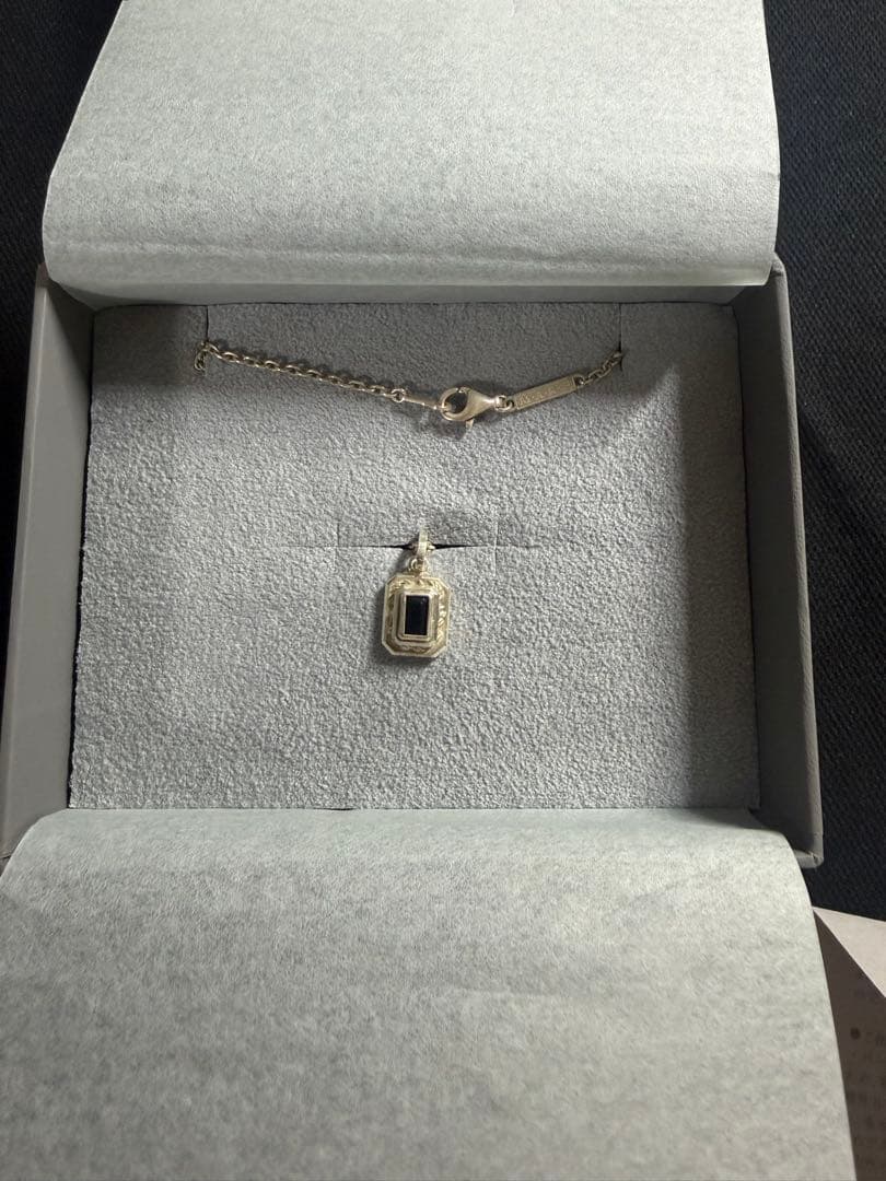 MARS 黒石付きネックレス　シルバー925