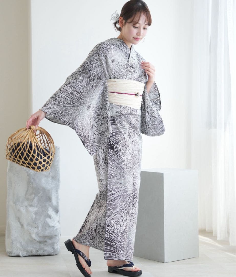 【新品】utatane 浴衣　帯　下駄3点セット utataneオリジナル