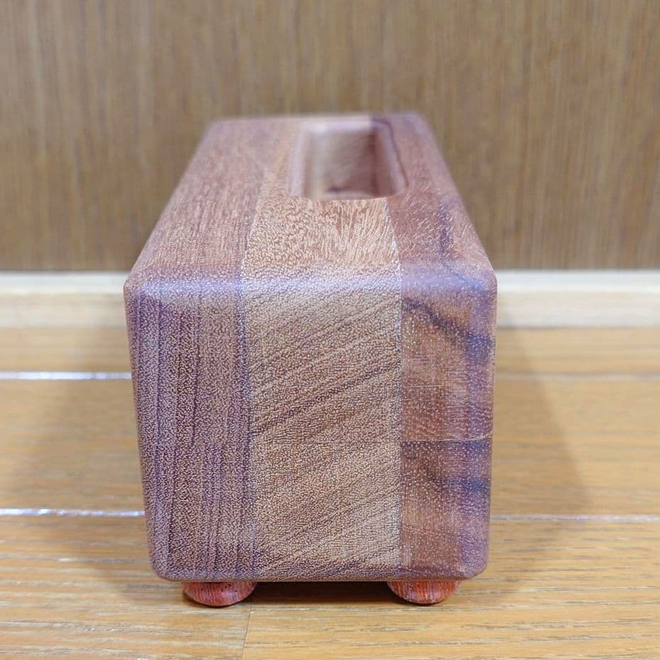 【新品未使用】マクアケ ウッドスピーカー スマホ　WECO　マホガニー