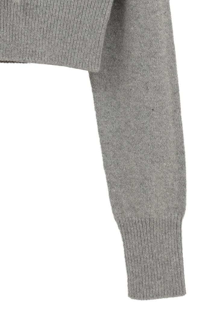 トップス CLANE SHORT KNIT HOODIE