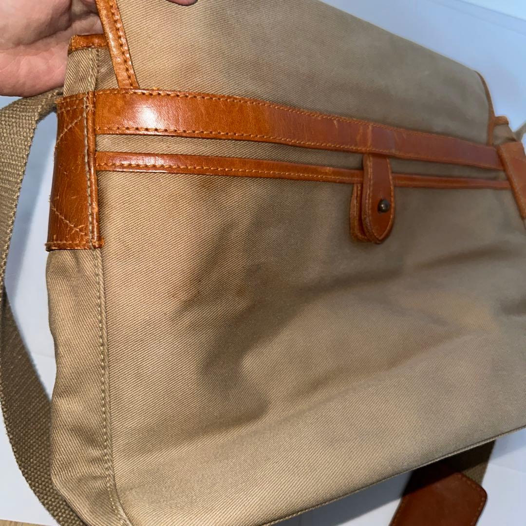 【希少】ポロラルフローレン サファリバッグ メッセンジャー　フラップ ベージュ