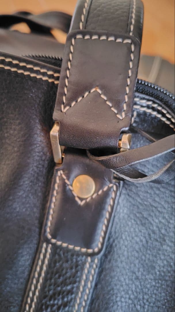 フェラガモ ボストンバッグ 黒 本革