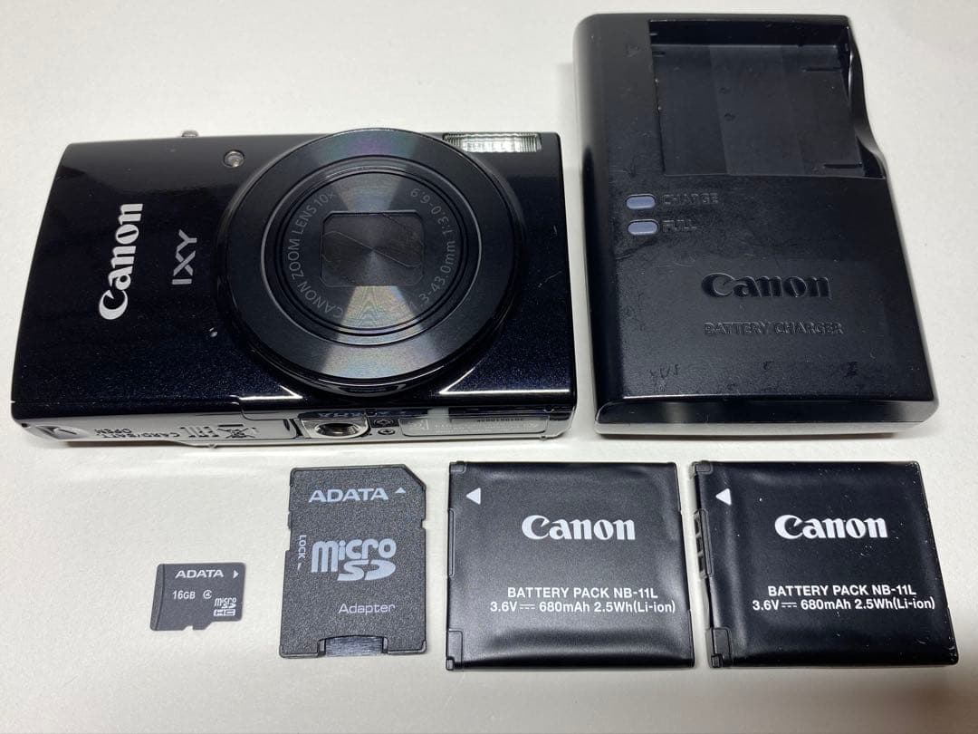 Canon IXY 190 コンパクトデジタルカメラ ブラック