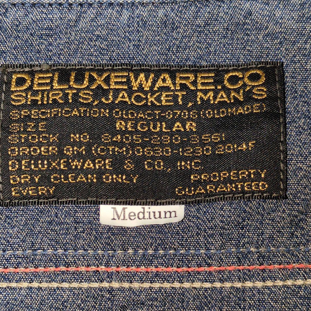 美品✨【DELUXEWARE】7620☆バレルシャンブレー☆Mサイズ