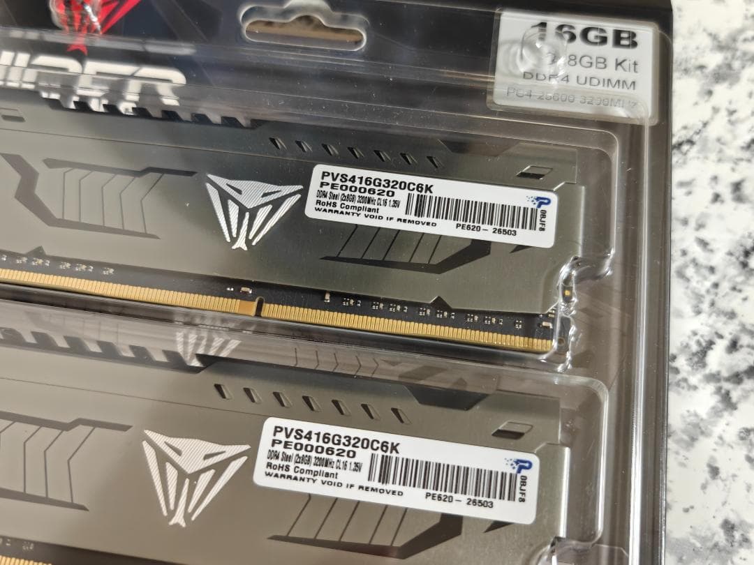 Patriot Viper DDR4-3200MHz 32GB(8×4)