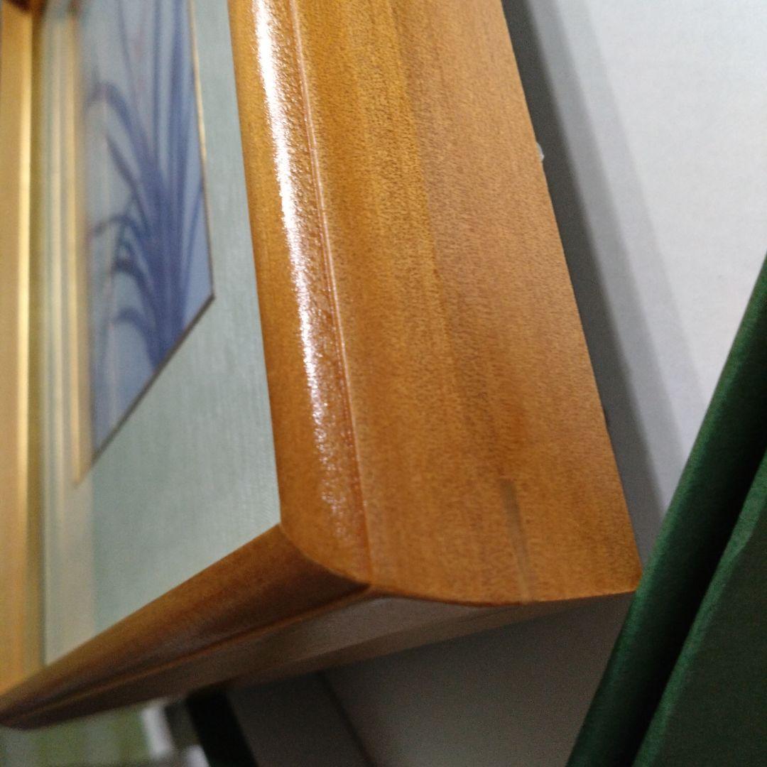 未使用品　深川製磁　有田焼陶板画　寒蘭