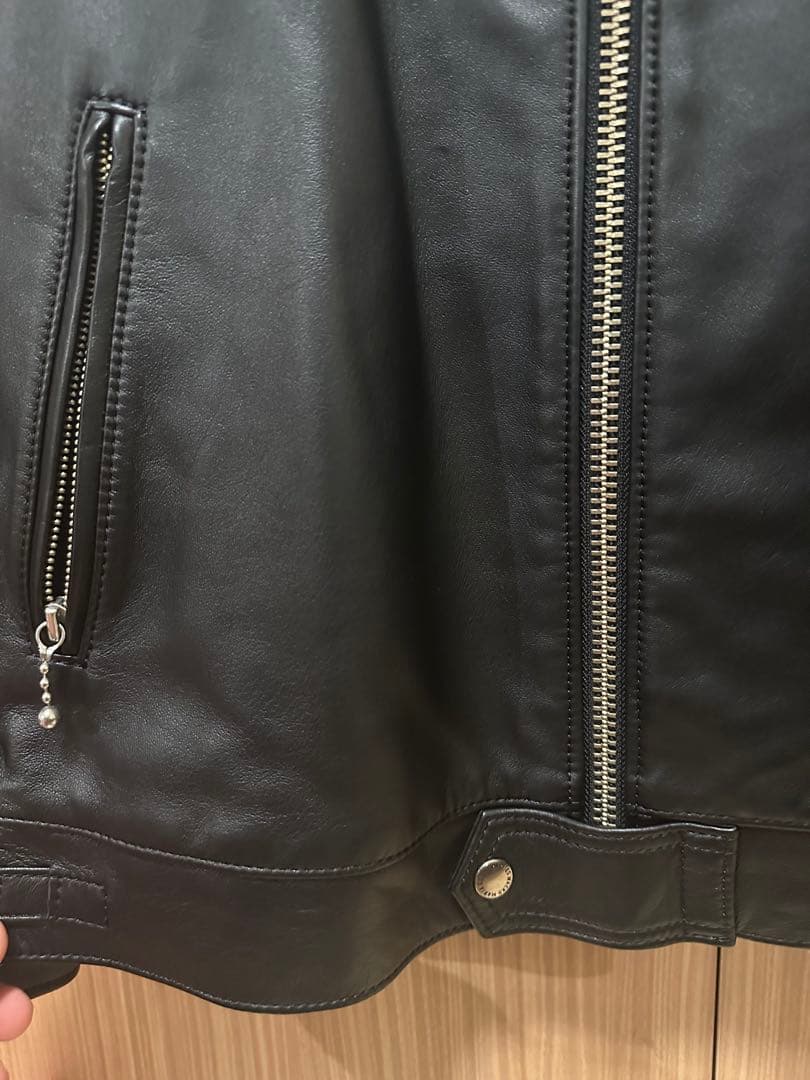 新品未使用　24SS 定価242000円　ワコマリア　レザーライダースジャケット