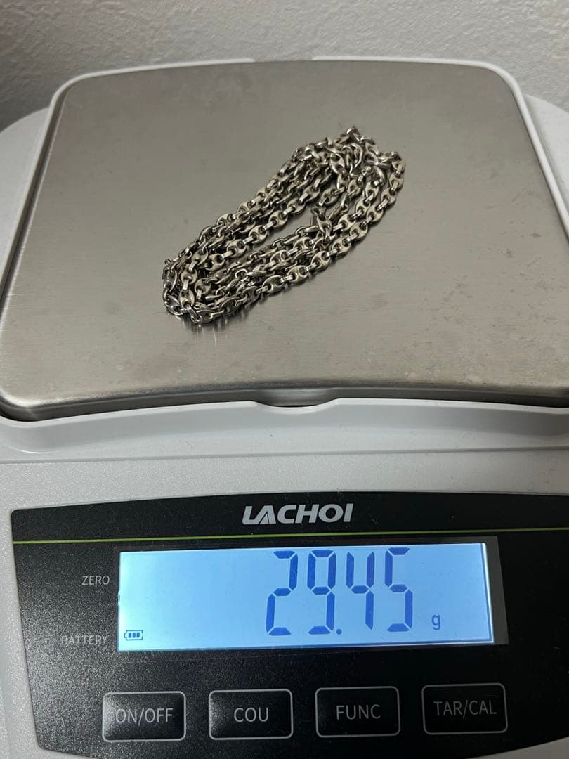 グッチ GUCCI マリーナチェーンロングネックレス アンカー SV800 希少