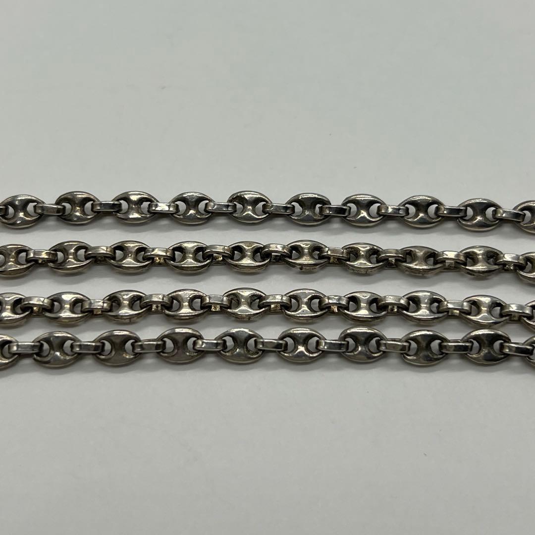 グッチ GUCCI マリーナチェーンロングネックレス アンカー SV800 希少