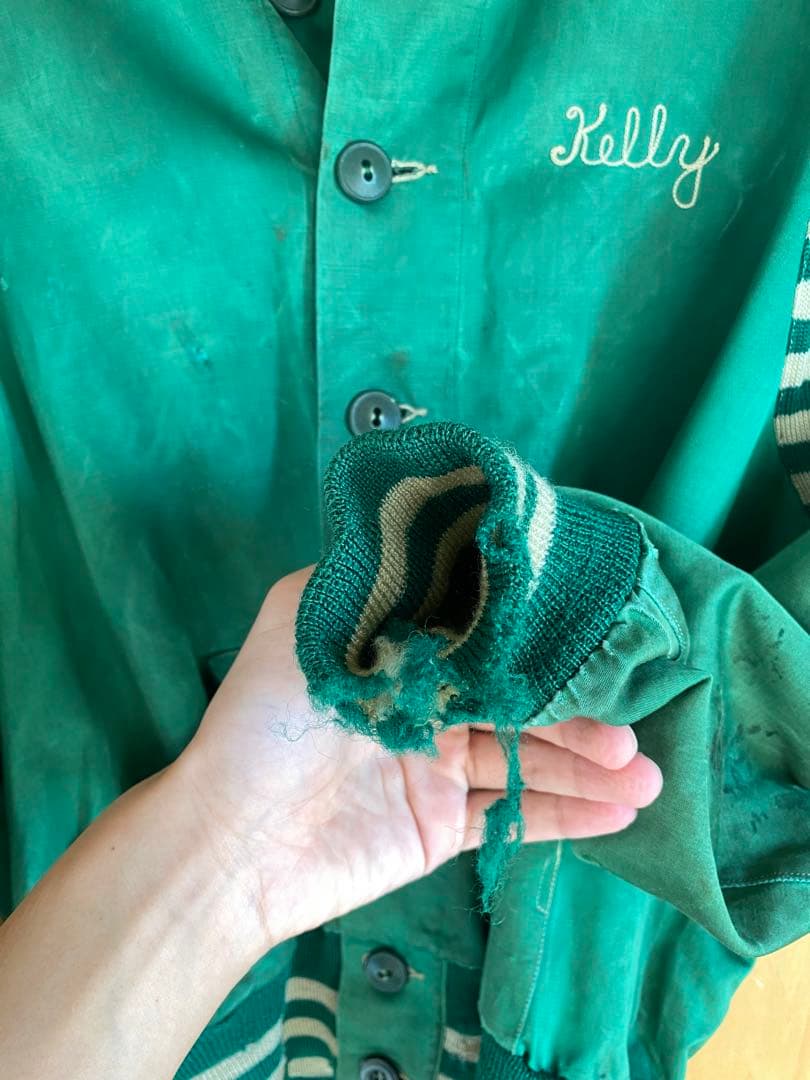 30-40s NELSON KNITTING MILLS サテンスタジャン