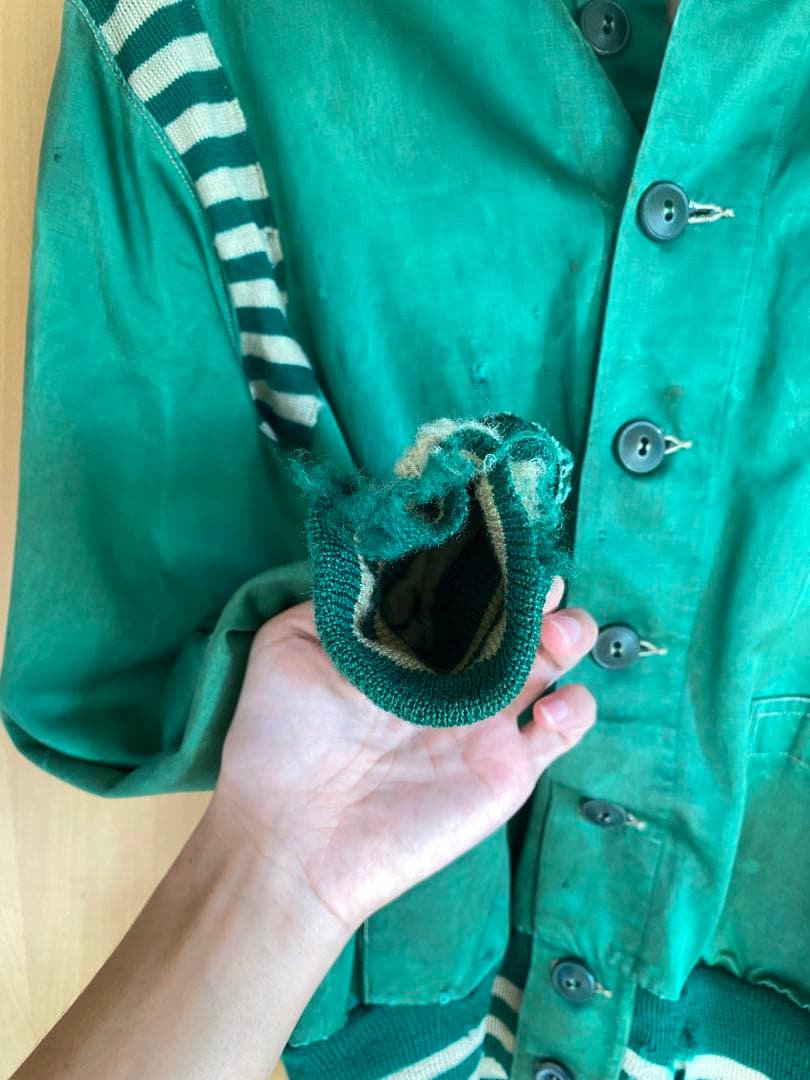 30-40s NELSON KNITTING MILLS サテンスタジャン