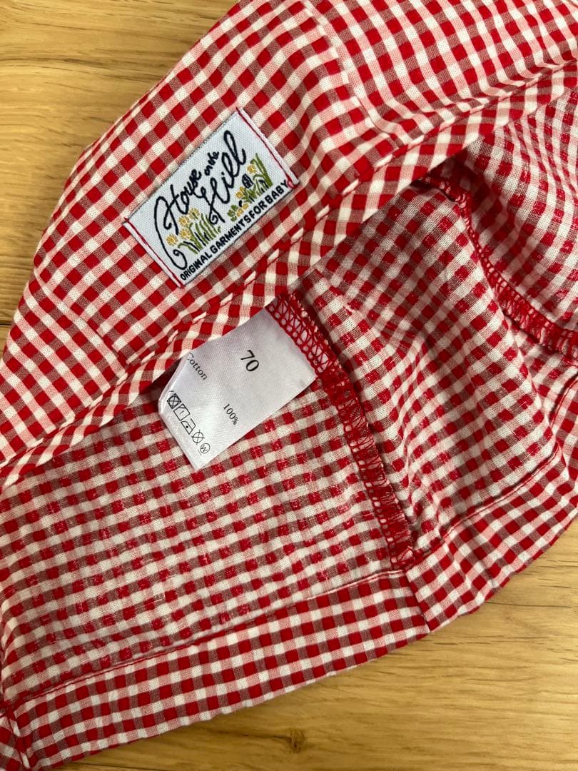 House on the Hill ロンパース ボンネット セット 70size