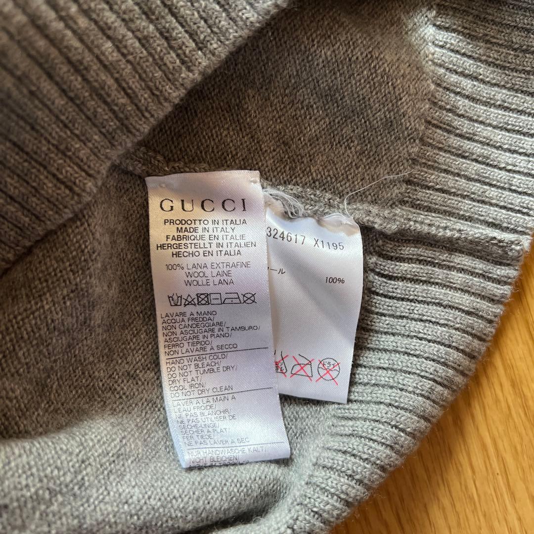 Gucci チルドレングレー 長袖セーター ウール100%12サイズ