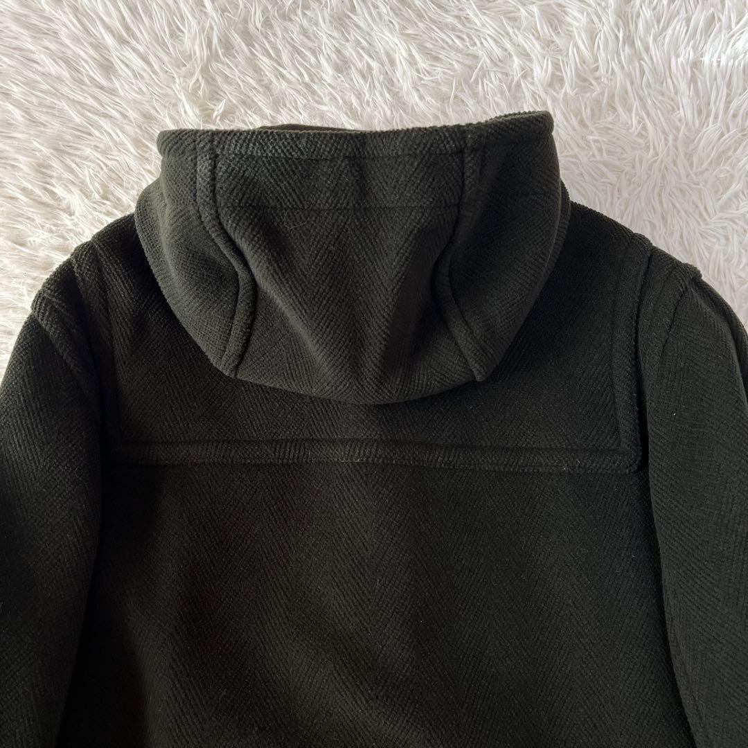 【美品】希少　グレンフェル　ヘリンボーン　ウール　ロング　ダッフルコート