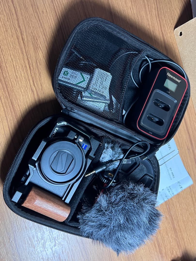 SONY VLOGCAM ZV-1 ＋広角レンズ＋外付マイク＋バッテリ充電器