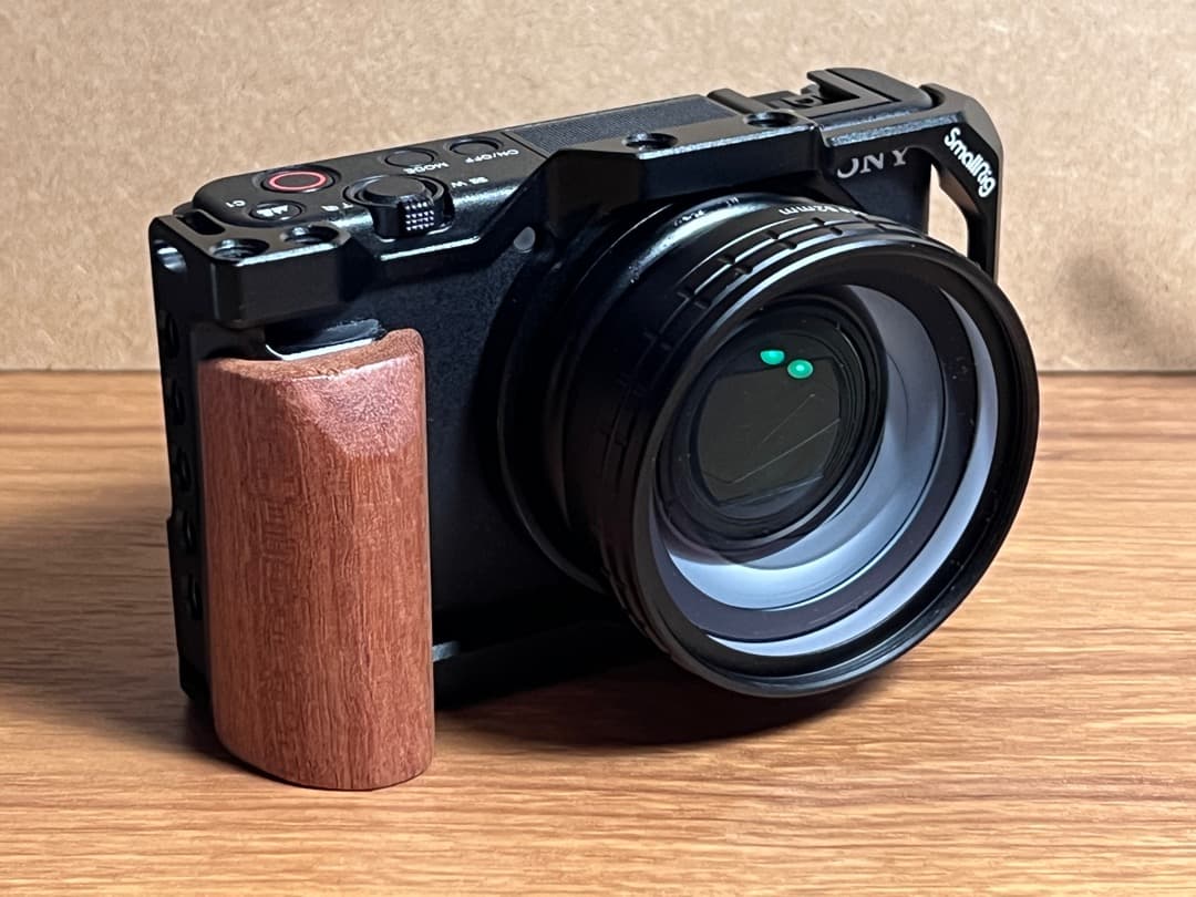 SONY VLOGCAM ZV-1 ＋広角レンズ＋外付マイク＋バッテリ充電器