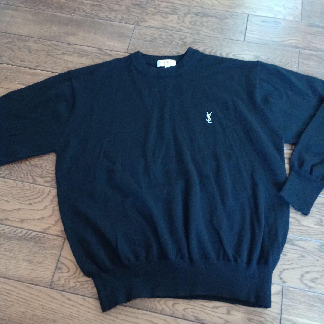 Yves Saint Laurent ブラックニット Lサイズ