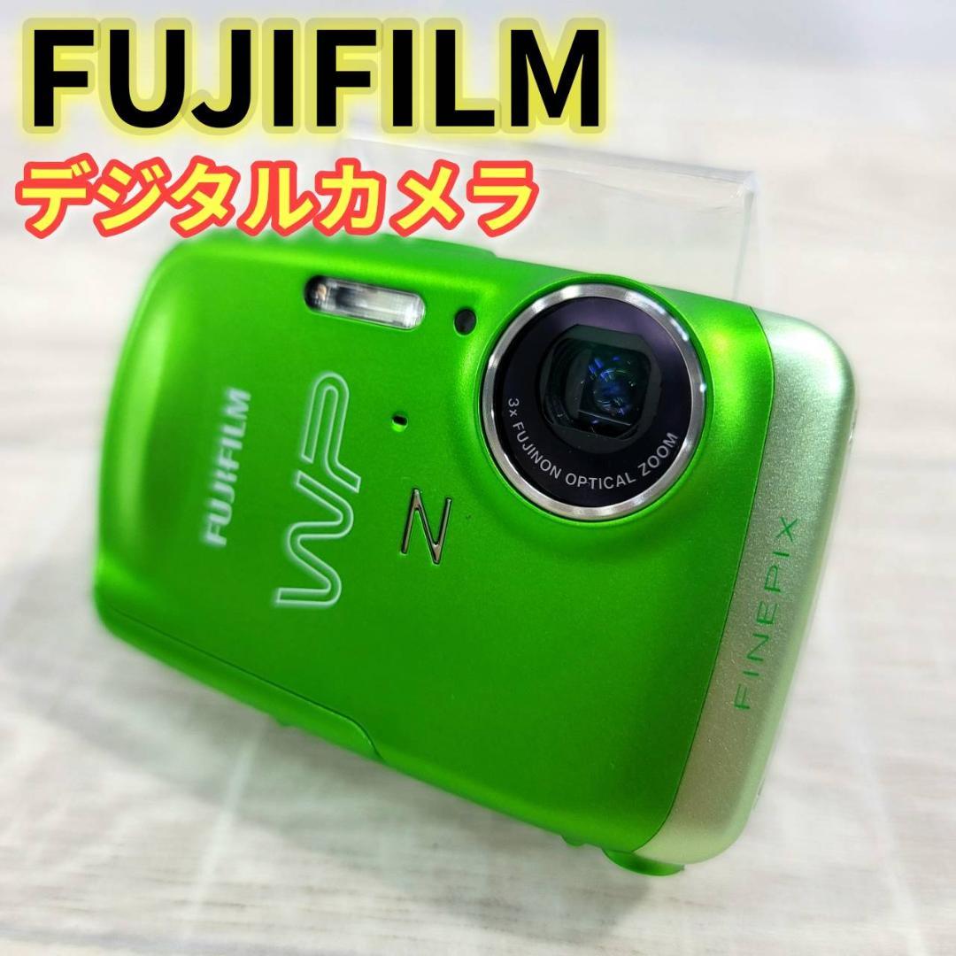 【美品】FUJIFILM デジタルカメラ FinePix Z33WP グリーン