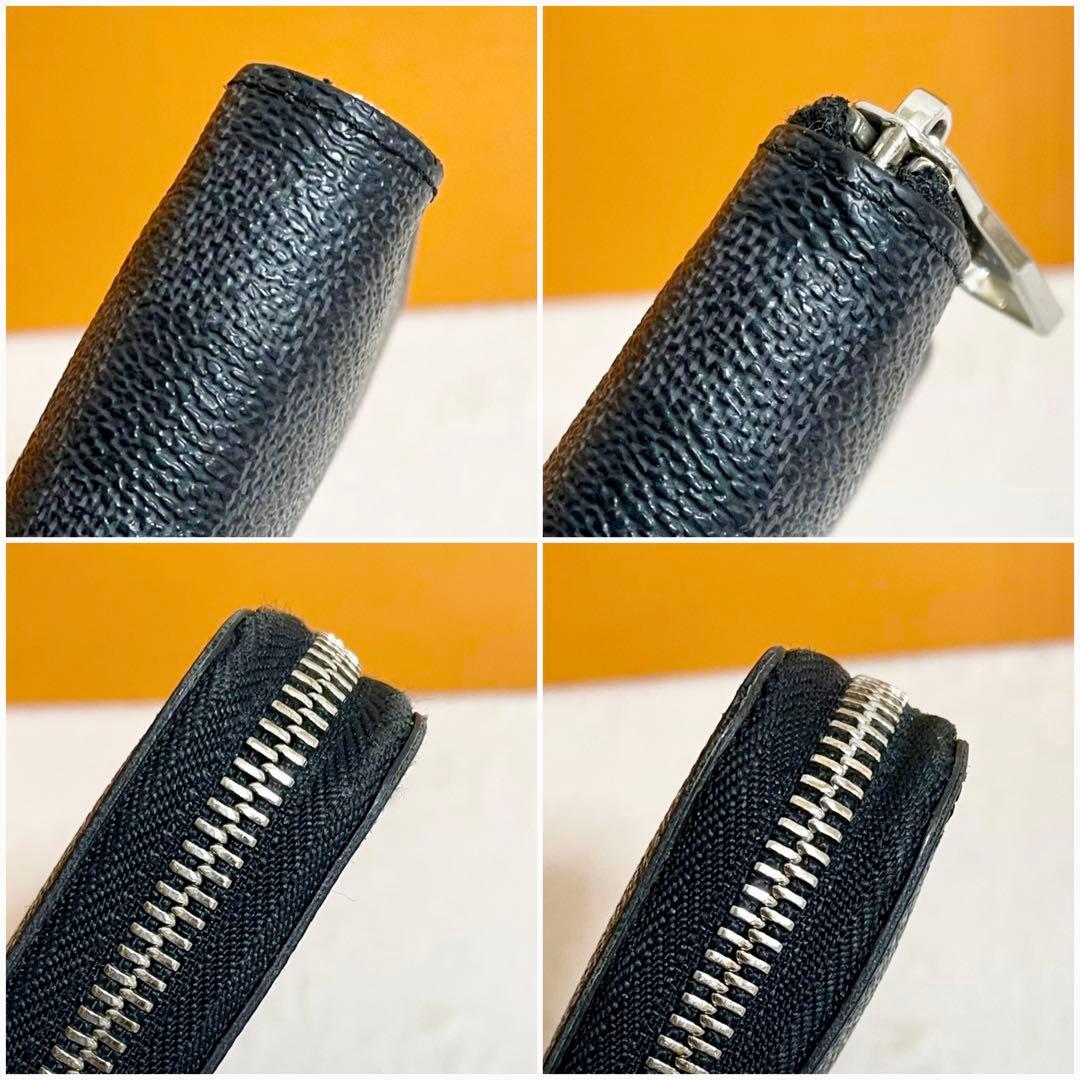 ルイヴィトン　ダミエ　グラフィット　ヴェルティカル　ラウンドファスナー　長財布