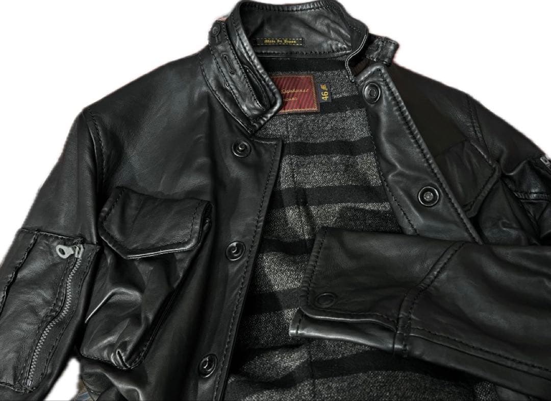 domestic brand cherry sunburst ライダースJK