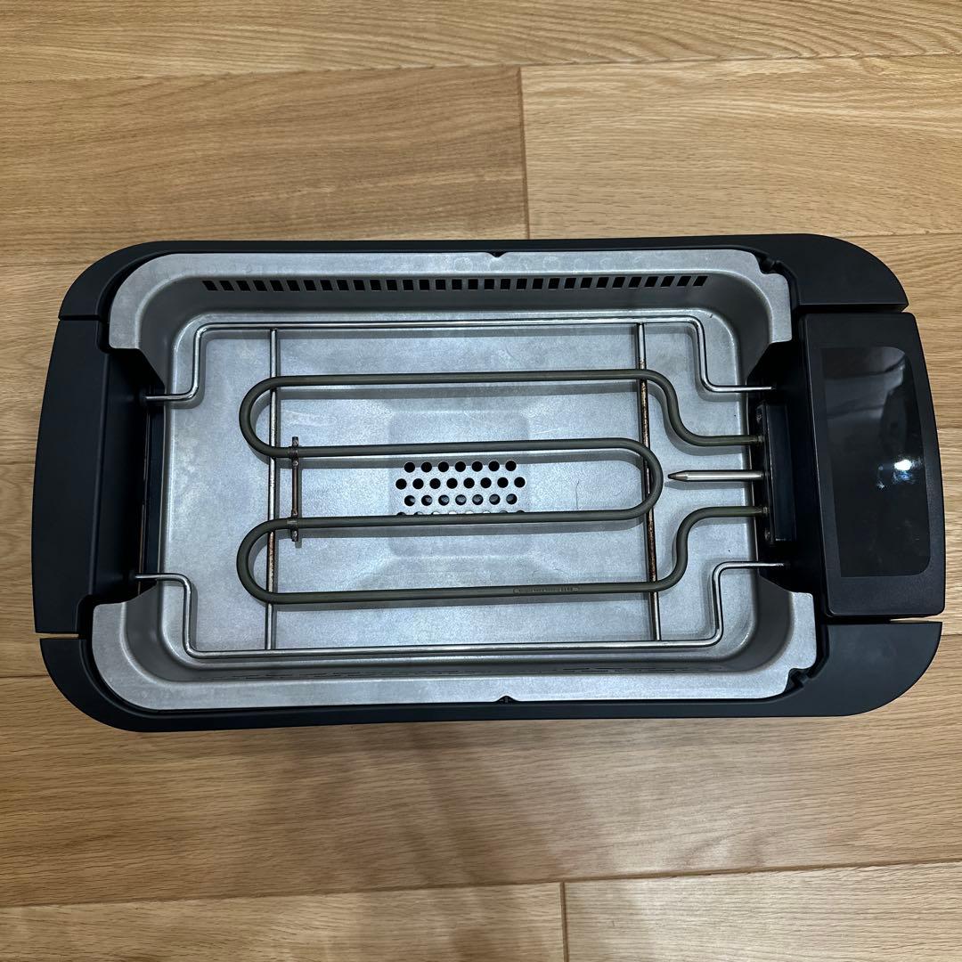 山善 煙の少ない焼肉プレート ワイドサイズ YGMC-FXT130黒