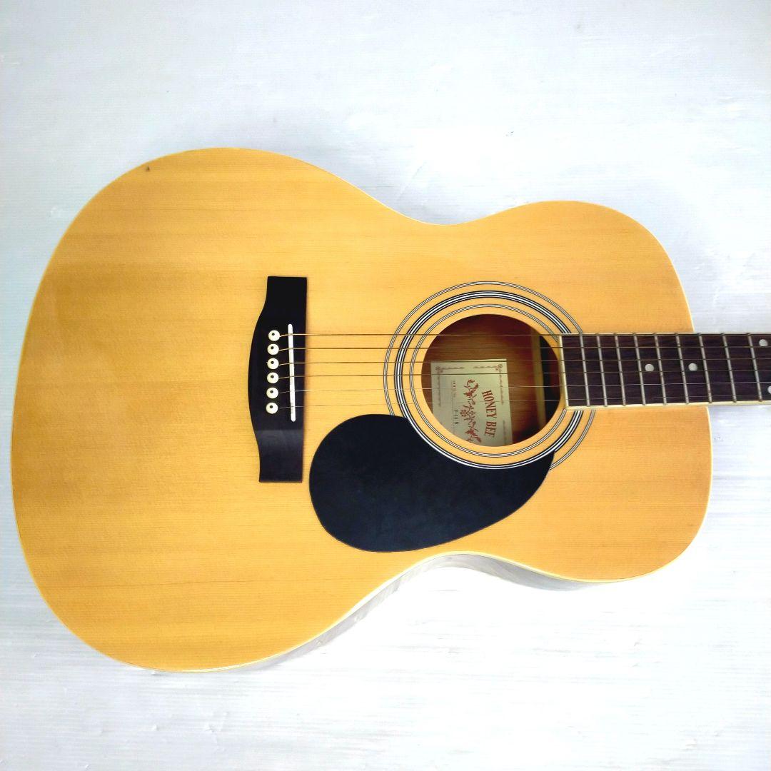 【美品】すぐ弾ける！HONEY BEE アコースティックギター F-15N