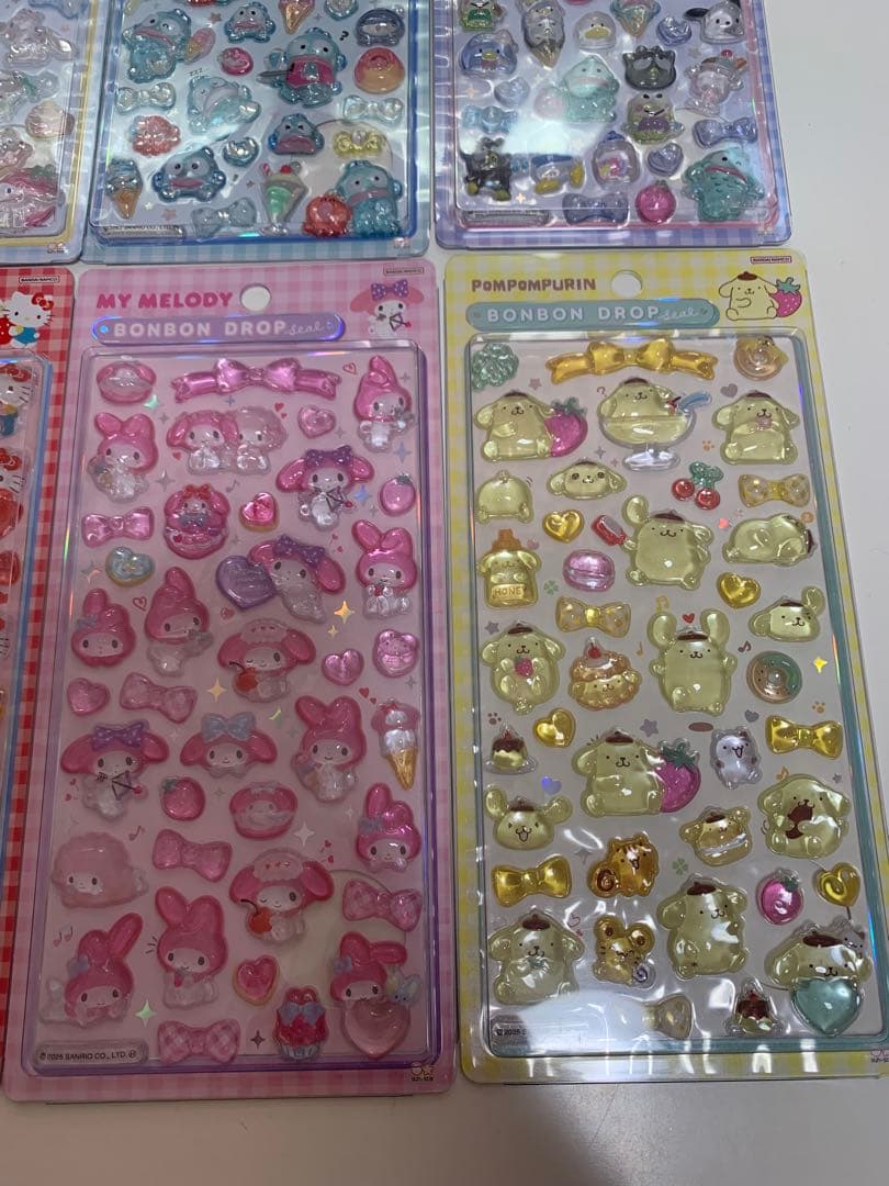 【正規品】ボンボンドロップシール　サンリオ　８点セット