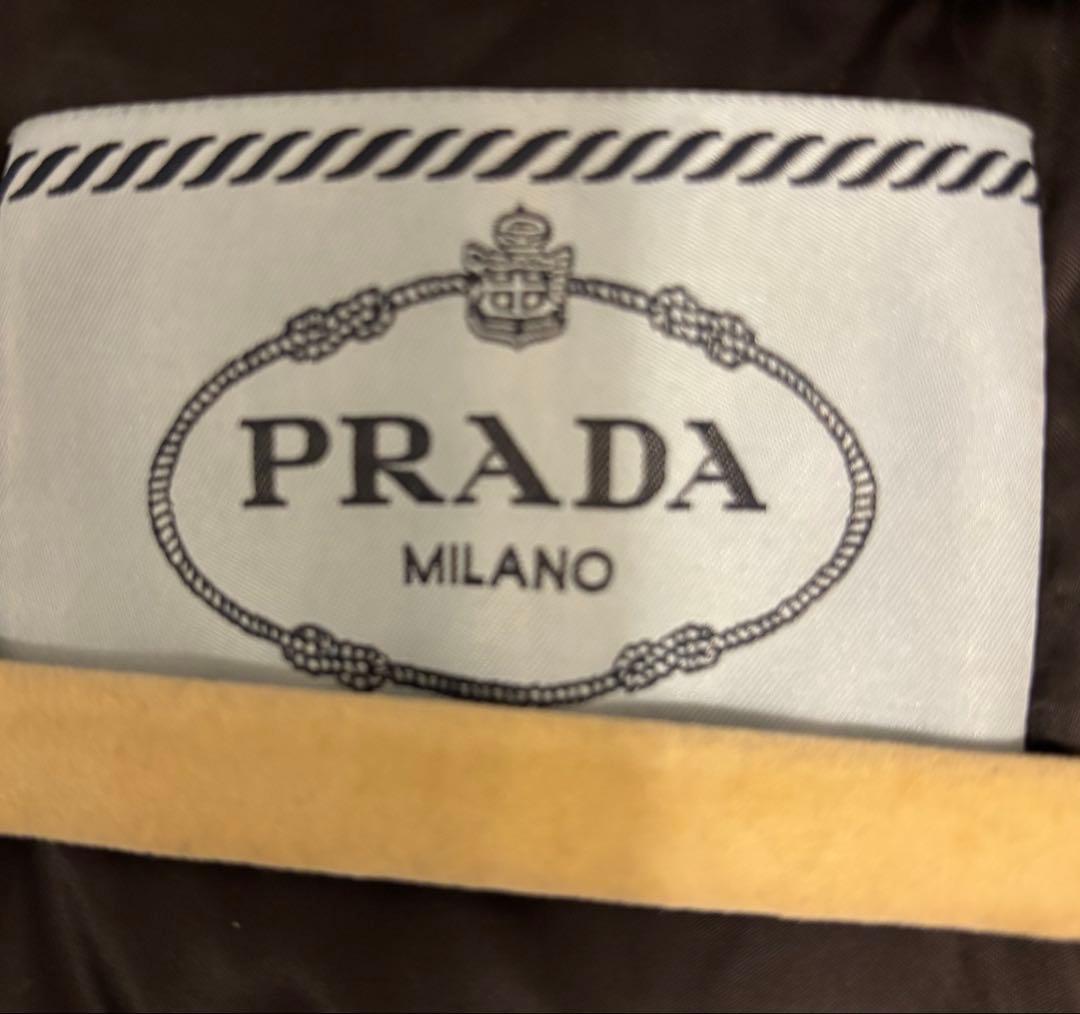 PRADA プラダ　ダウンコート　ジャケット　ファー　岡部あゆみ　黒　36サイズ