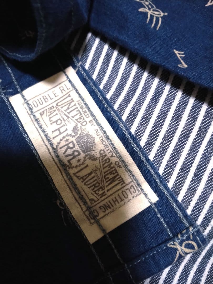 まーさんページRRL ダブルアールエル 音符柄 猫目ボタン sizeXS