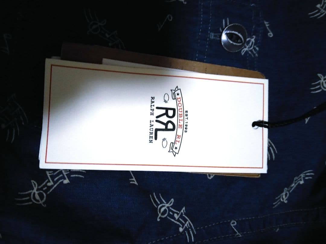 まーさんページRRL ダブルアールエル 音符柄 猫目ボタン sizeXS