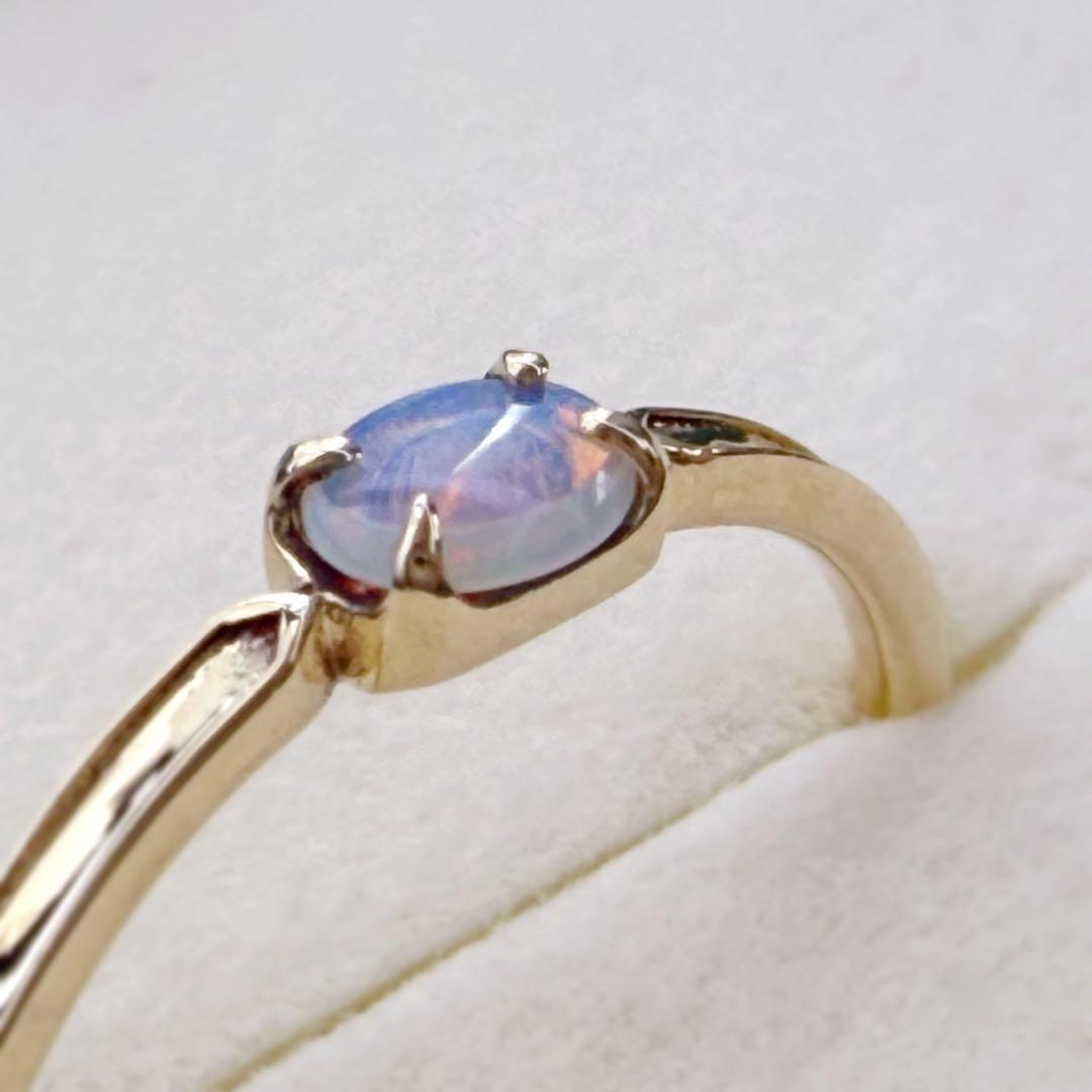 の*!様 【最終値下げ！】【美品】 BIZOUX シュピネ オパールリング 7号