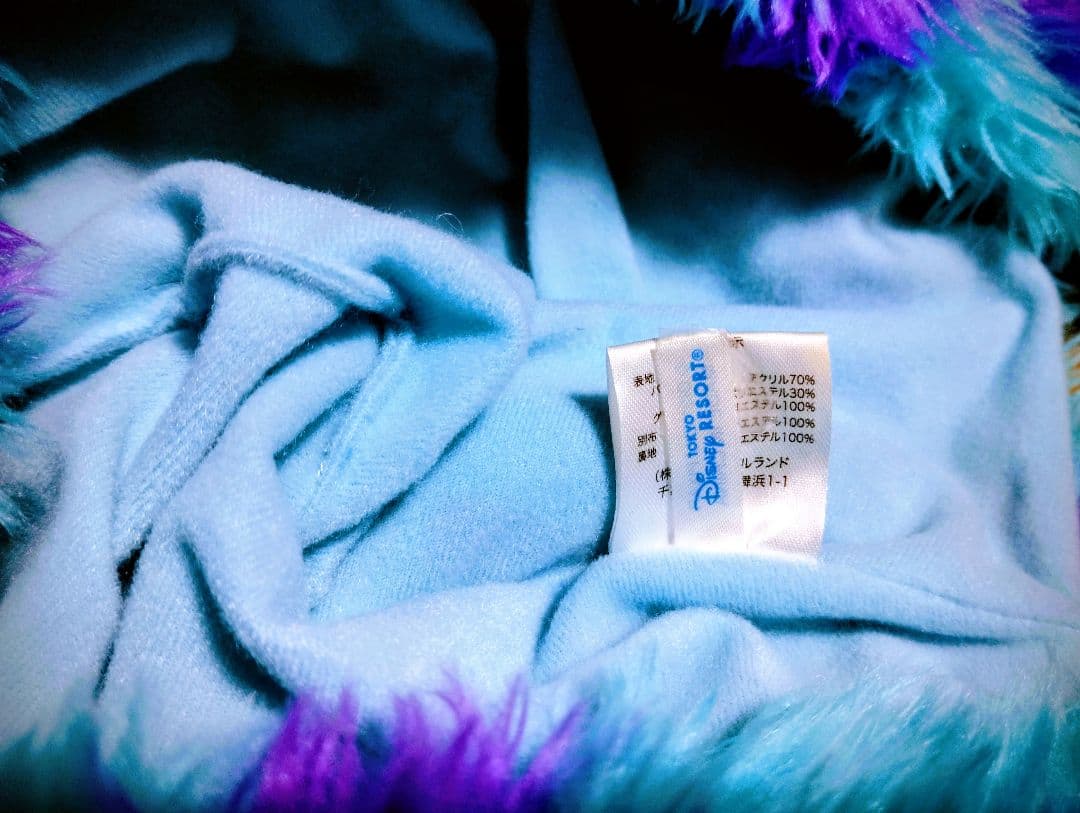 【ぱ】ディズニー　マフラー　マフラーファンキャップ チェシャ猫　サリー