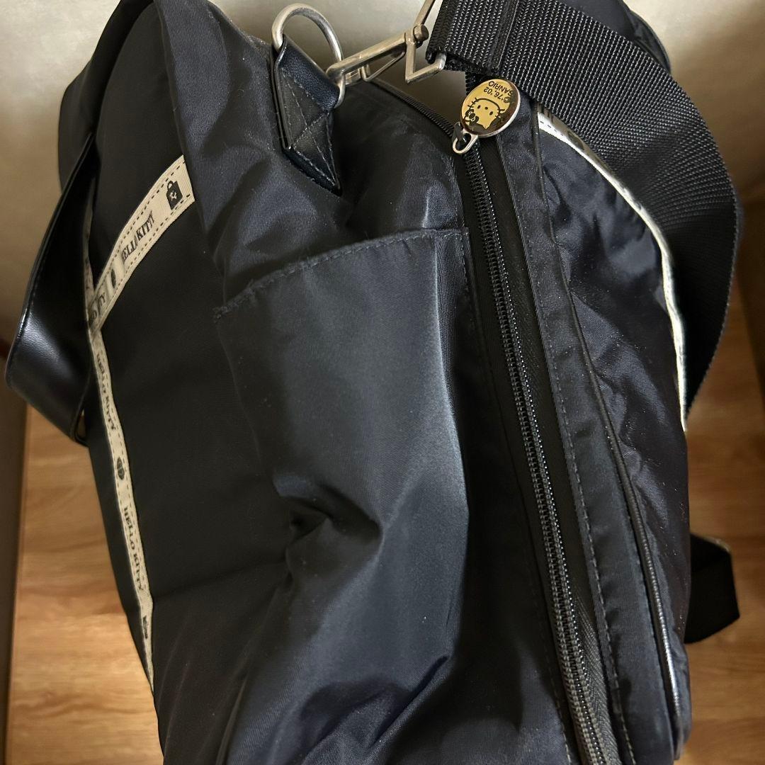 激レア サンリオ ハローキティ ボストンバッグ トラベルバッグ 黒 旅行 鞄