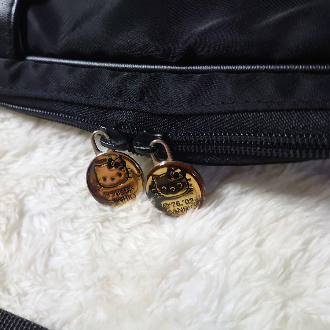 激レア サンリオ ハローキティ ボストンバッグ トラベルバッグ 黒 旅行 鞄